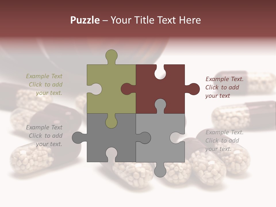 A Bottle Of Pills Next To Some Pills On A Table PowerPoint Template