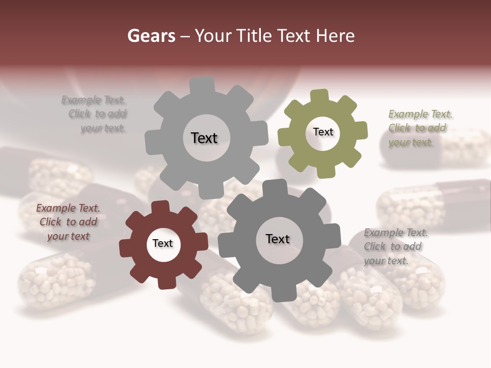 A Bottle Of Pills Next To Some Pills On A Table PowerPoint Template