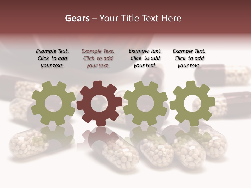 A Bottle Of Pills Next To Some Pills On A Table PowerPoint Template