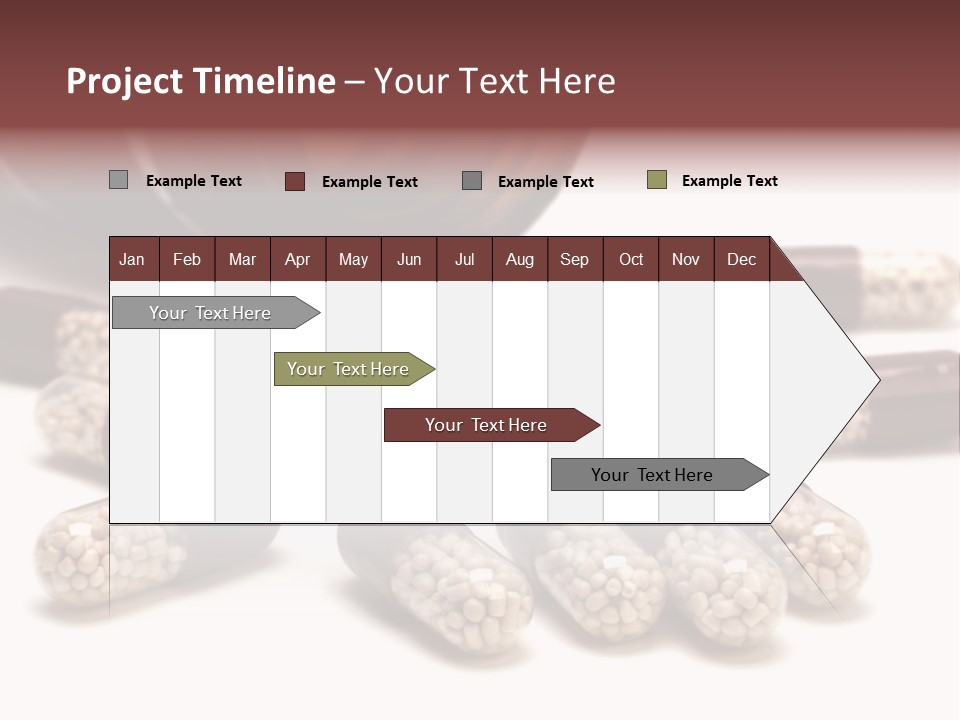 A Bottle Of Pills Next To Some Pills On A Table PowerPoint Template