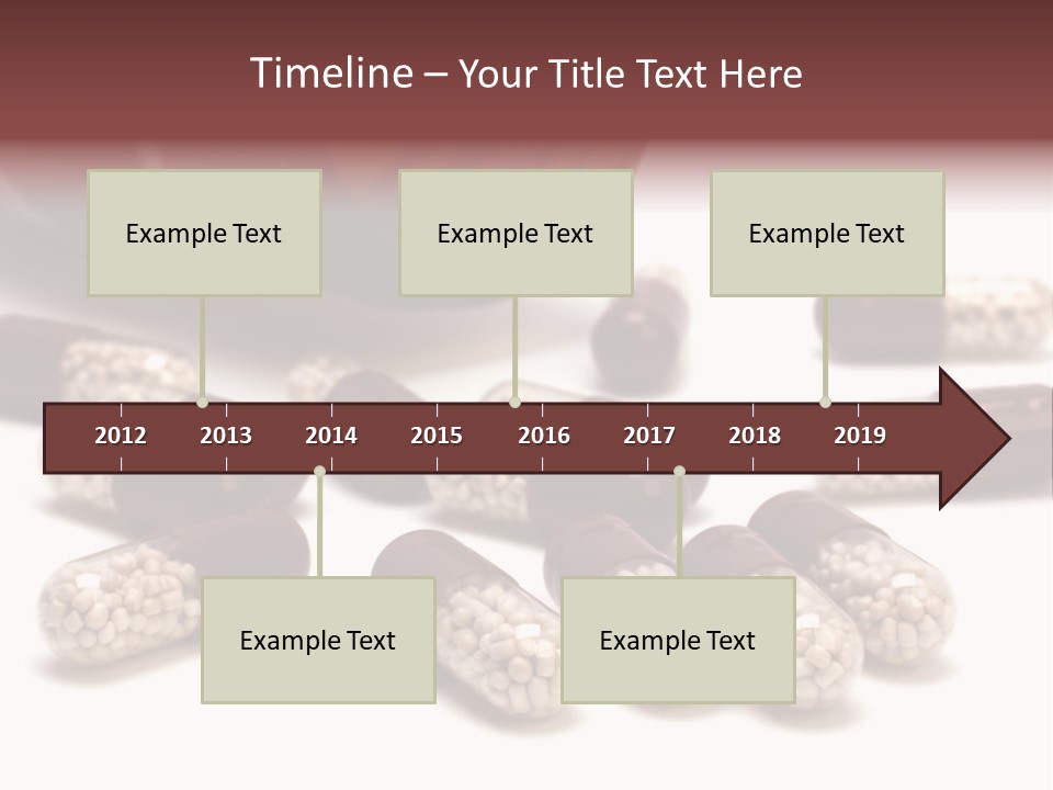 A Bottle Of Pills Next To Some Pills On A Table PowerPoint Template