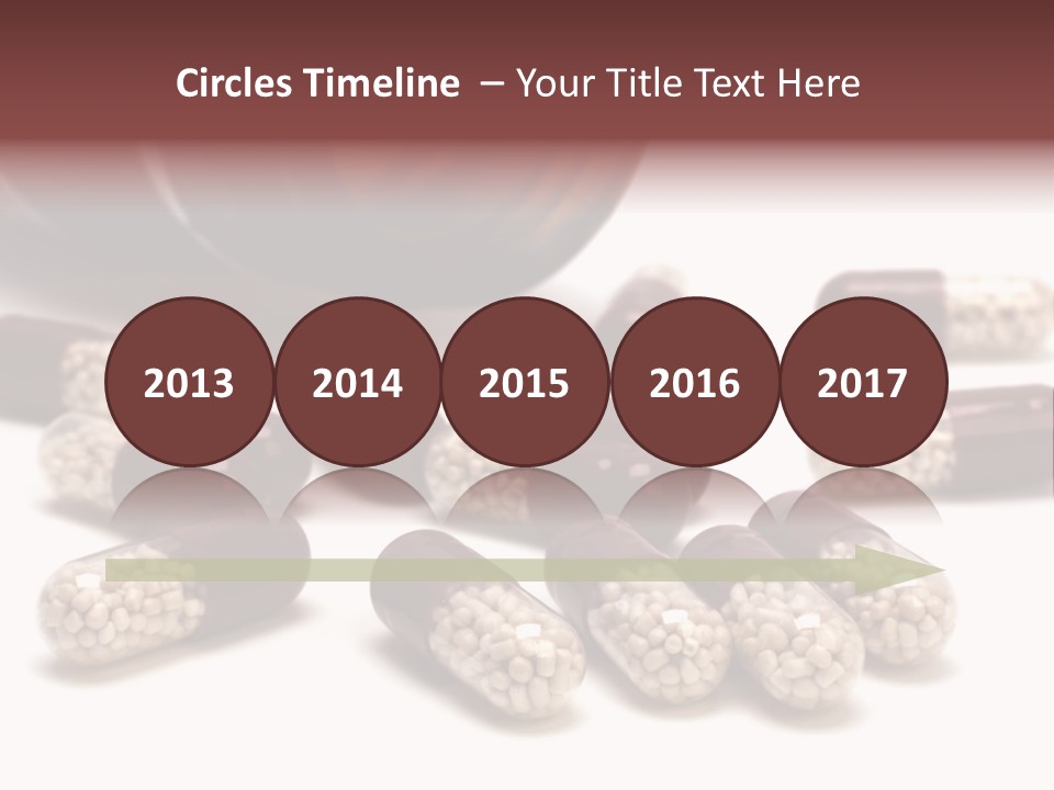 A Bottle Of Pills Next To Some Pills On A Table PowerPoint Template