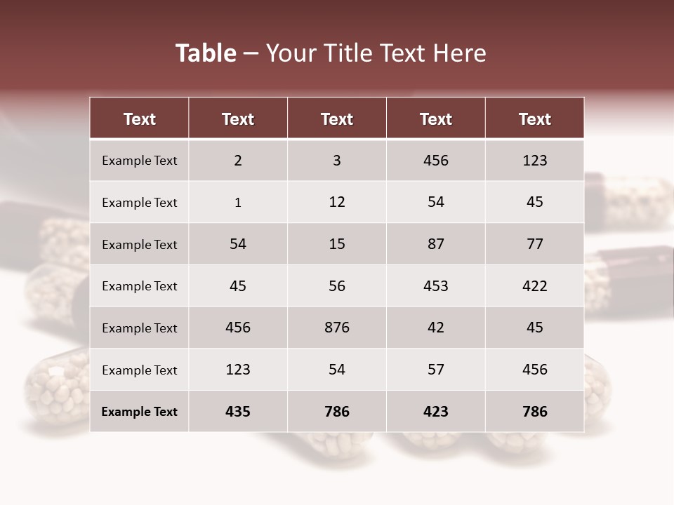 A Bottle Of Pills Next To Some Pills On A Table PowerPoint Template