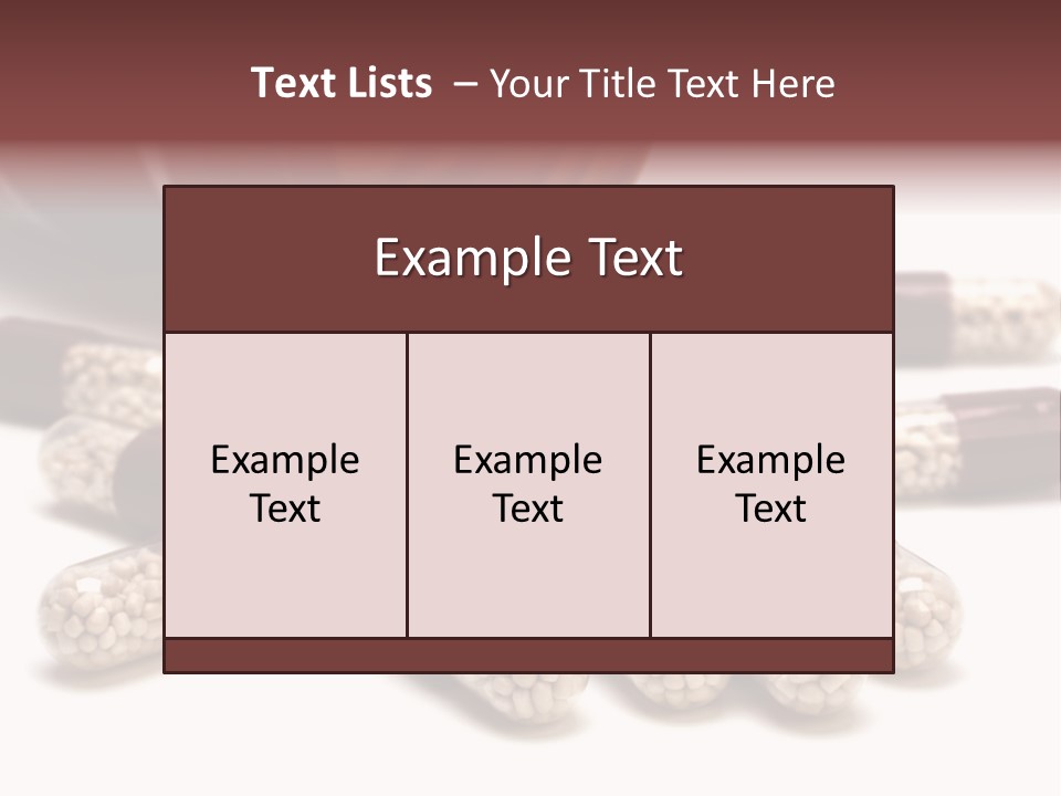 A Bottle Of Pills Next To Some Pills On A Table PowerPoint Template