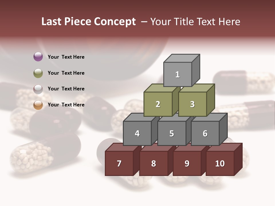 A Bottle Of Pills Next To Some Pills On A Table PowerPoint Template