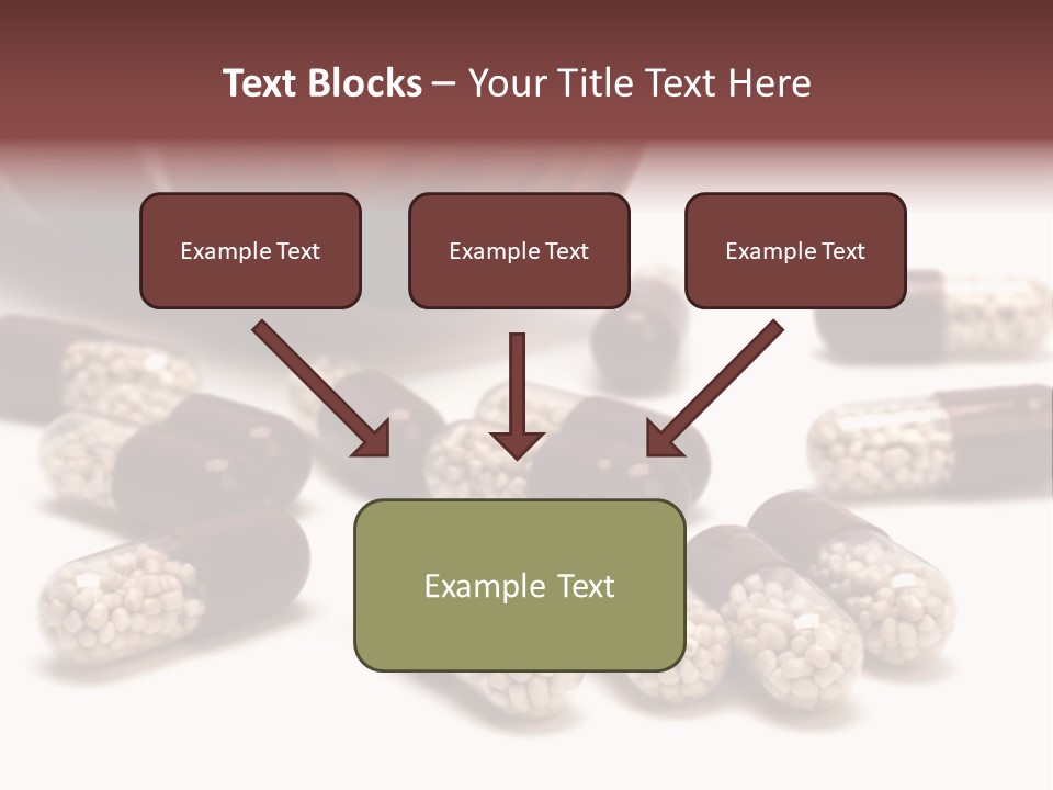 A Bottle Of Pills Next To Some Pills On A Table PowerPoint Template