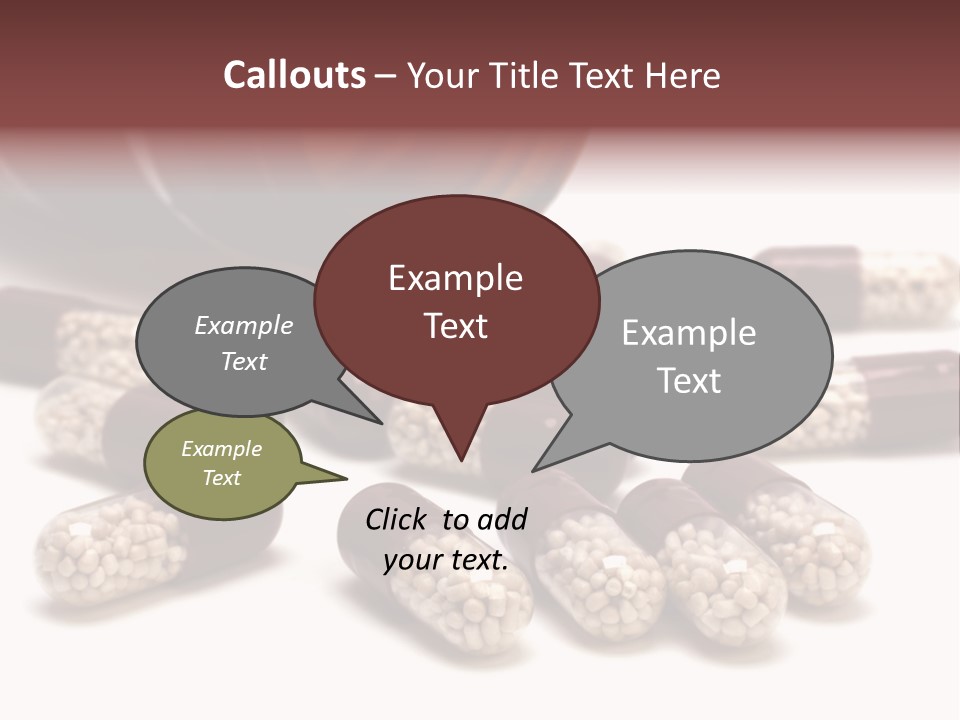 A Bottle Of Pills Next To Some Pills On A Table PowerPoint Template