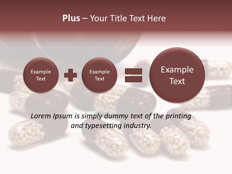A Bottle Of Pills Next To Some Pills On A Table PowerPoint Template