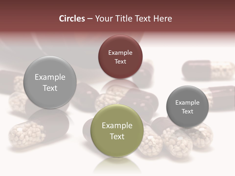 A Bottle Of Pills Next To Some Pills On A Table PowerPoint Template