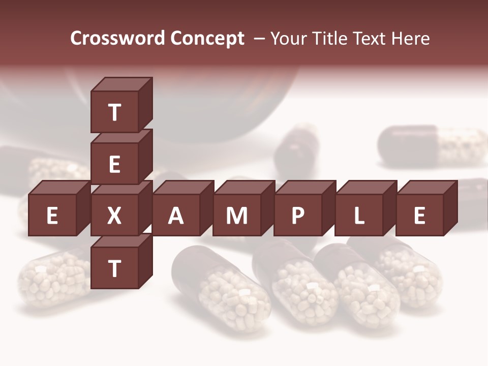 A Bottle Of Pills Next To Some Pills On A Table PowerPoint Template
