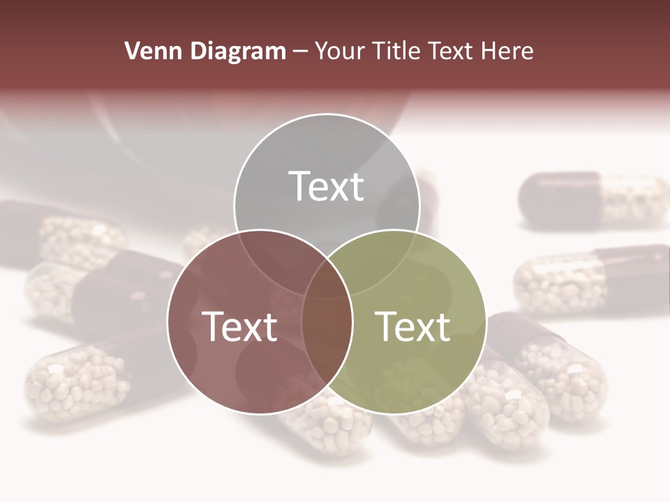 A Bottle Of Pills Next To Some Pills On A Table PowerPoint Template