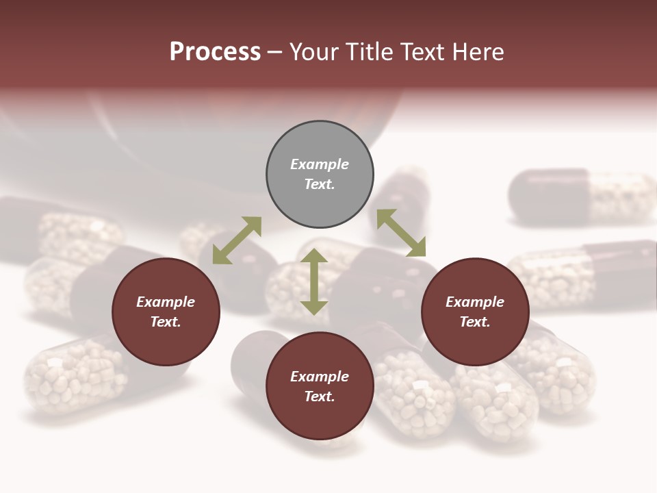 A Bottle Of Pills Next To Some Pills On A Table PowerPoint Template