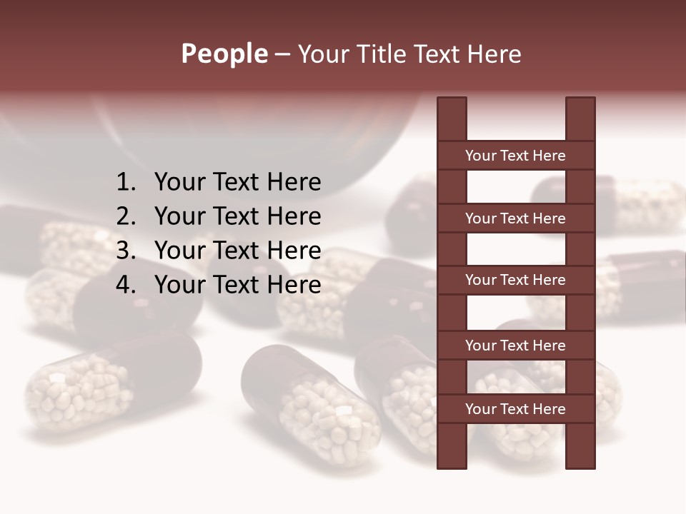 A Bottle Of Pills Next To Some Pills On A Table PowerPoint Template