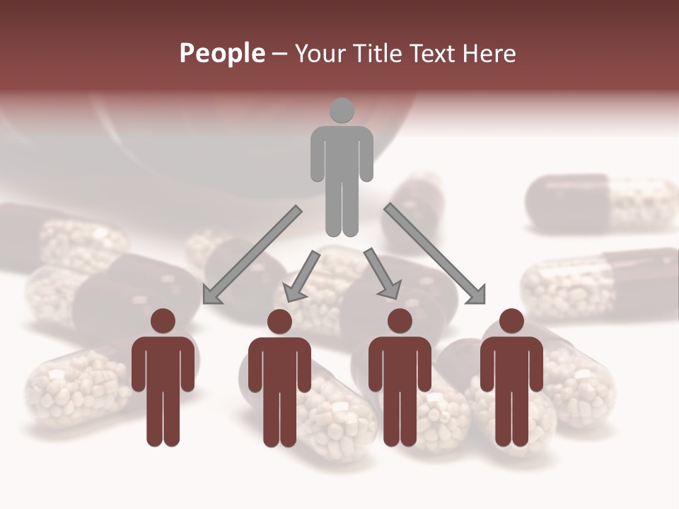 A Bottle Of Pills Next To Some Pills On A Table PowerPoint Template