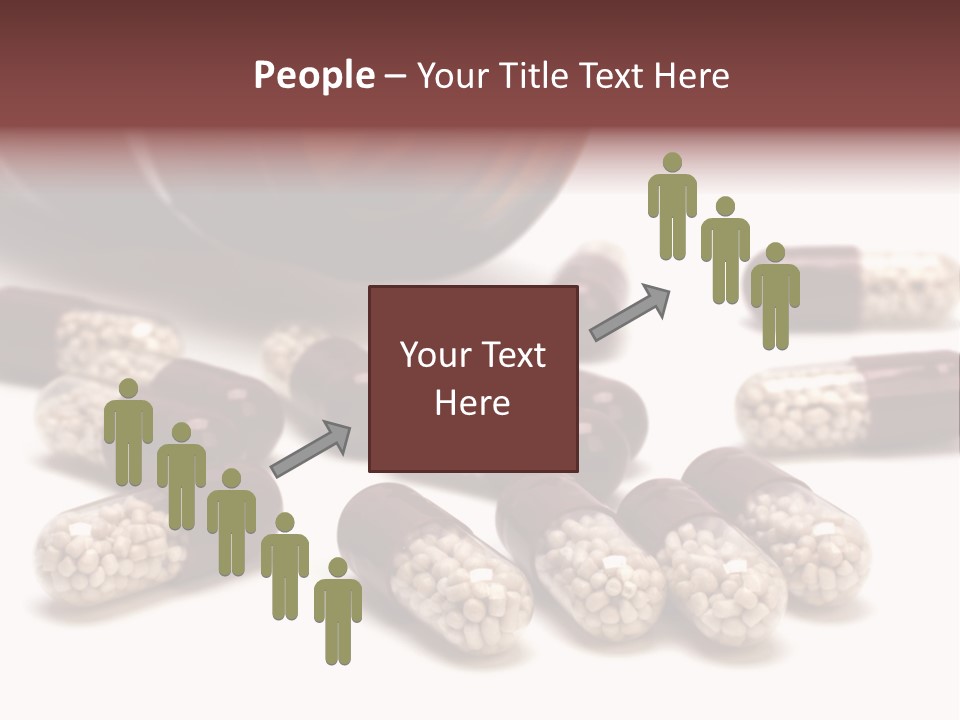 A Bottle Of Pills Next To Some Pills On A Table PowerPoint Template