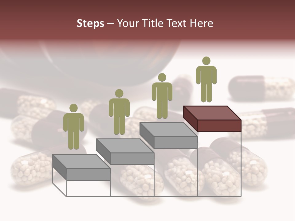 A Bottle Of Pills Next To Some Pills On A Table PowerPoint Template