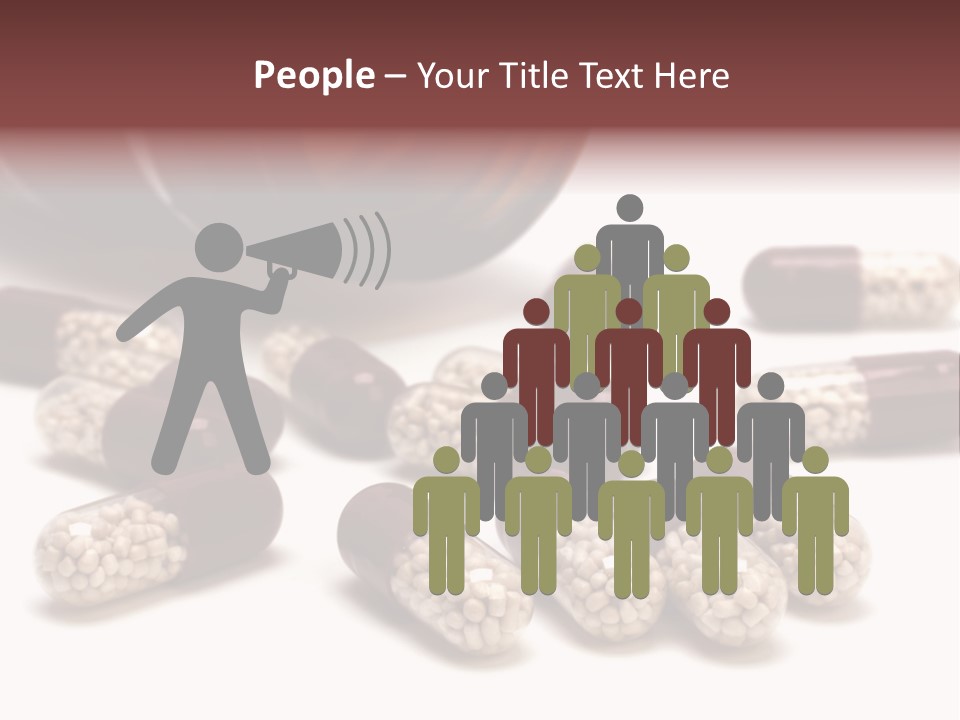 A Bottle Of Pills Next To Some Pills On A Table PowerPoint Template