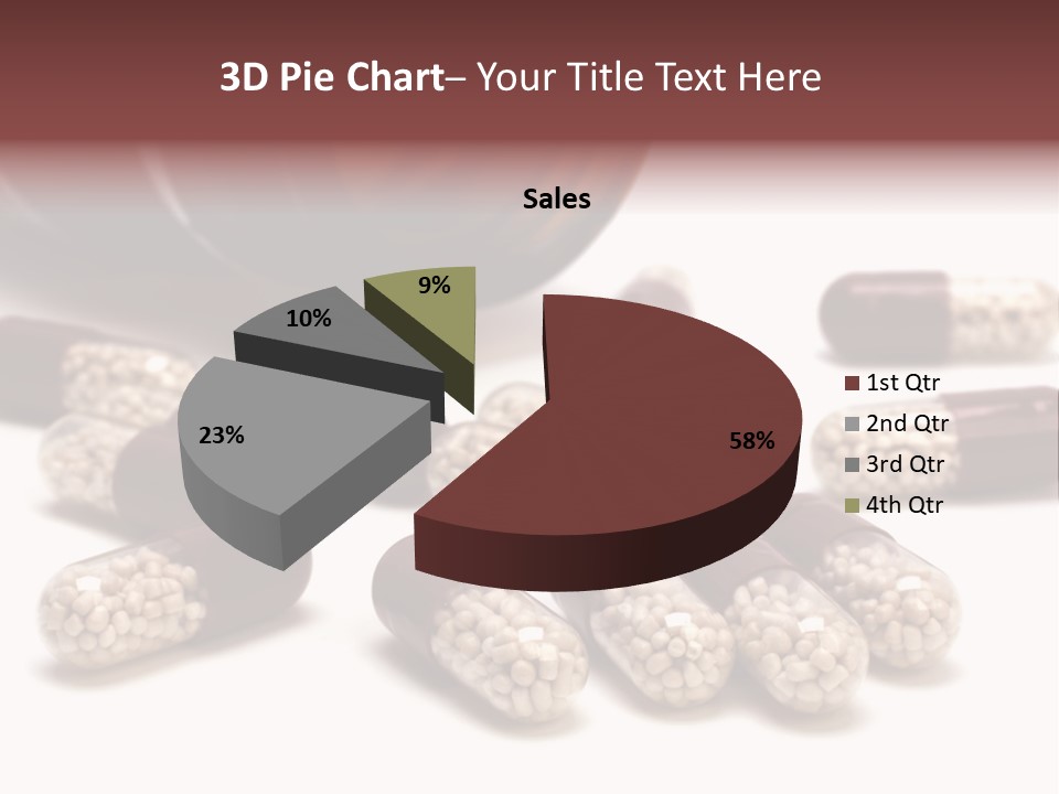 A Bottle Of Pills Next To Some Pills On A Table PowerPoint Template