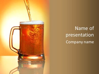 Golden Restaurant Scum PowerPoint Template