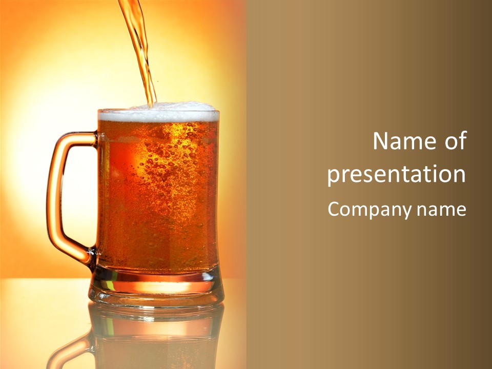 Golden Restaurant Scum PowerPoint Template