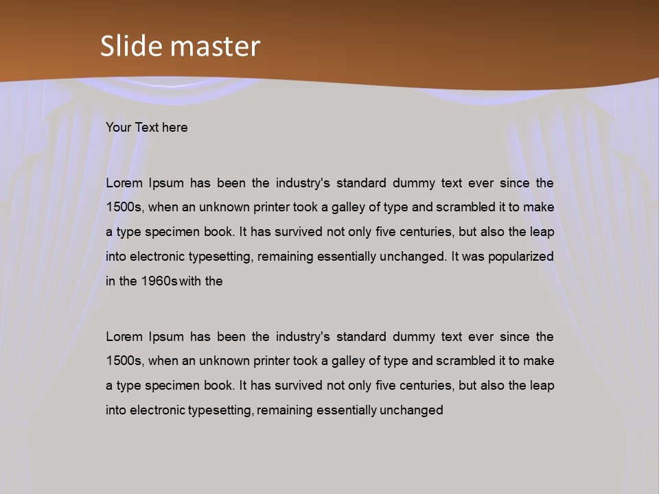 Decoration Cream Background PowerPoint Template