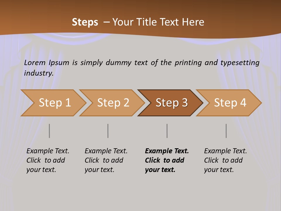 Decoration Cream Background PowerPoint Template