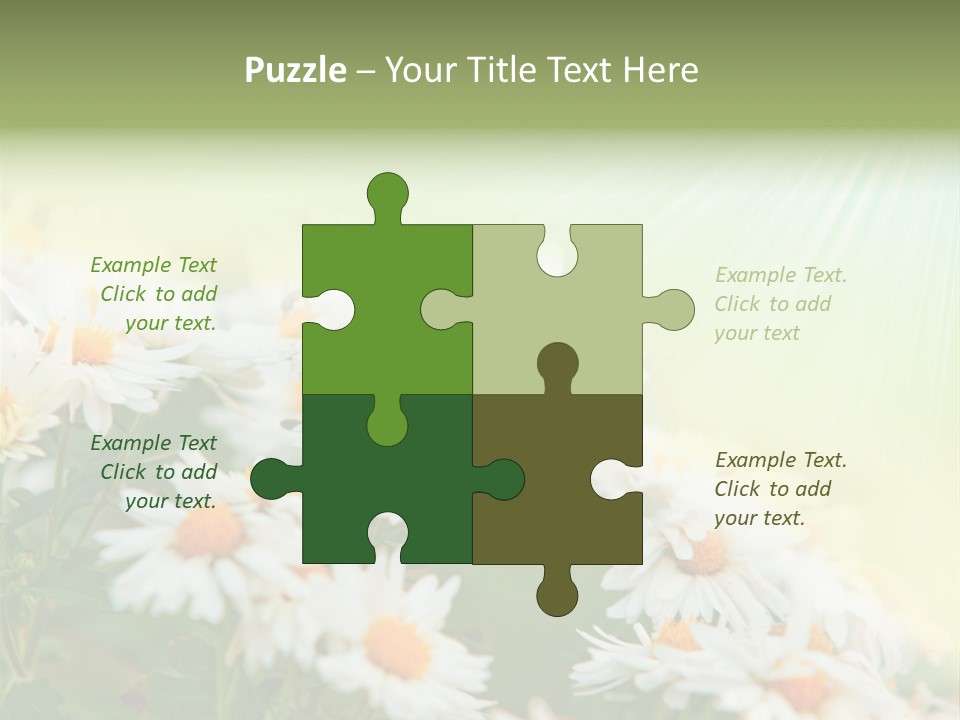 Beautiful Rain Stalk PowerPoint Template