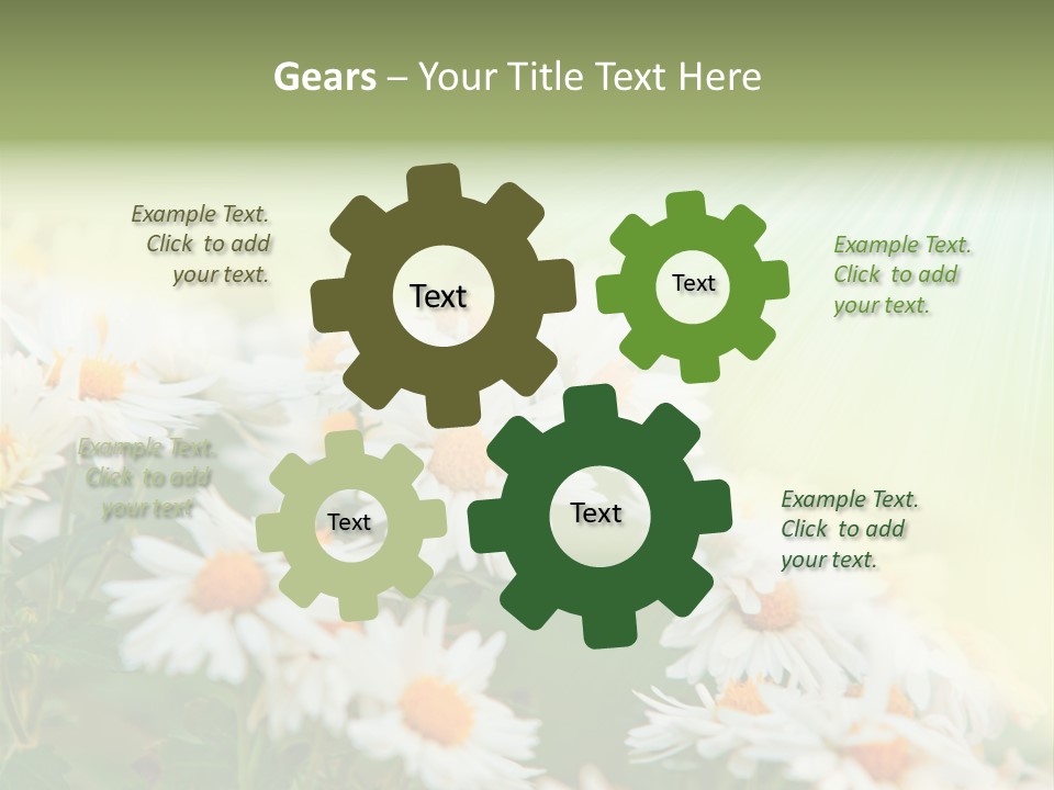 Beautiful Rain Stalk PowerPoint Template