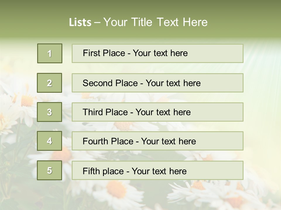 Beautiful Rain Stalk PowerPoint Template