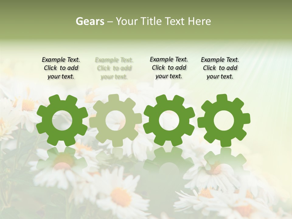 Beautiful Rain Stalk PowerPoint Template