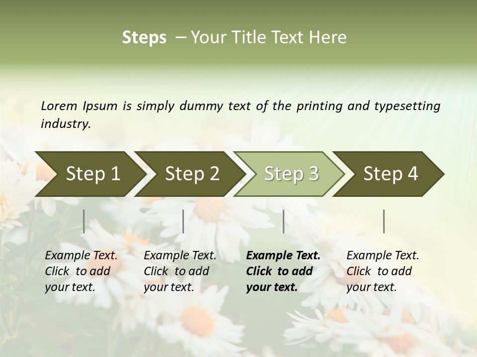 Beautiful Rain Stalk PowerPoint Template