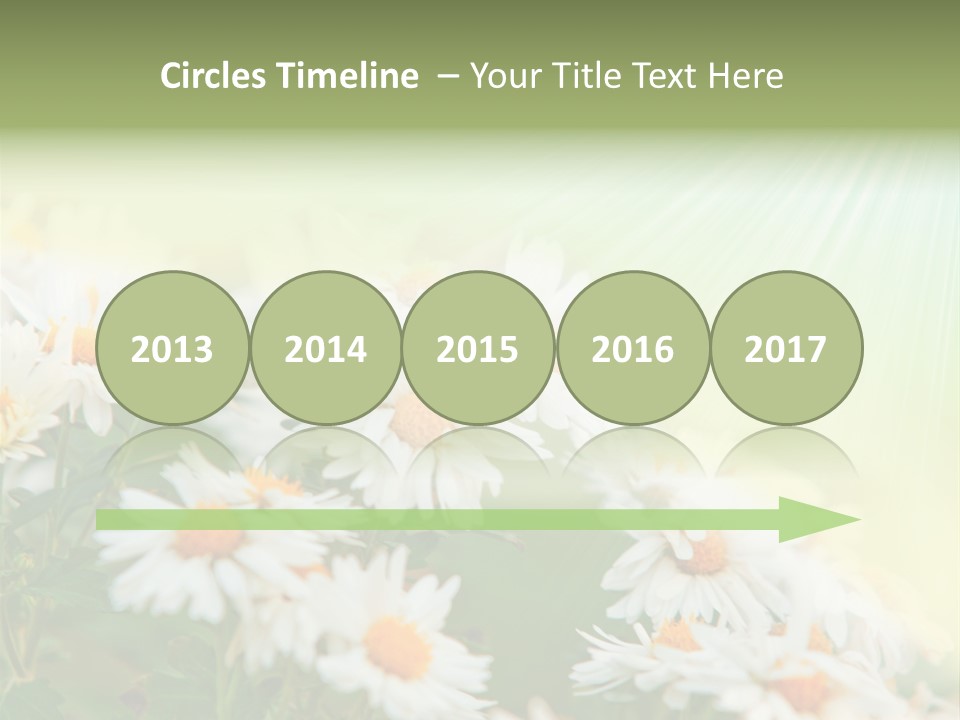 Beautiful Rain Stalk PowerPoint Template