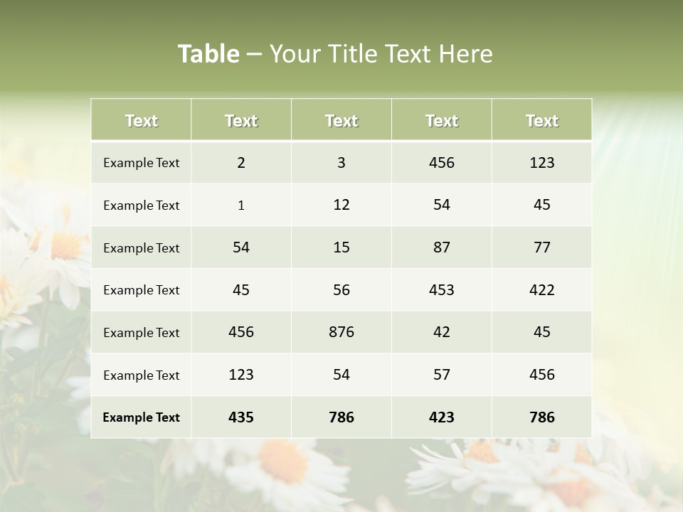 Beautiful Rain Stalk PowerPoint Template