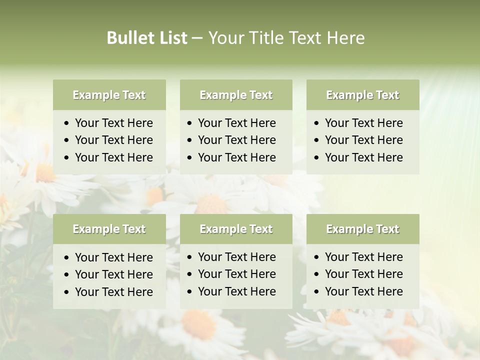 Beautiful Rain Stalk PowerPoint Template