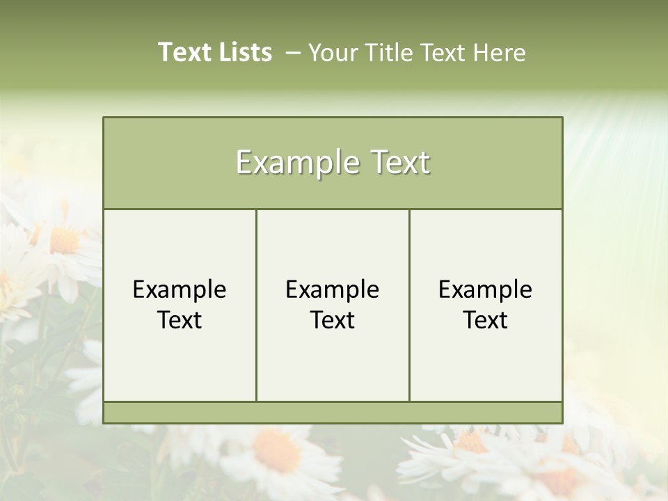 Beautiful Rain Stalk PowerPoint Template