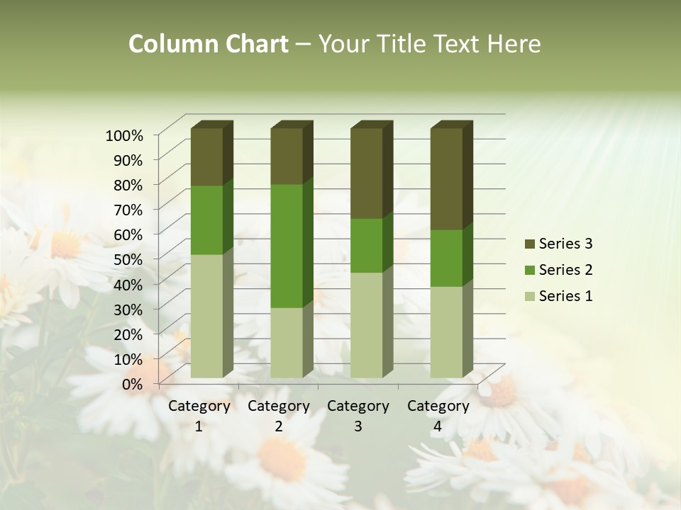 Beautiful Rain Stalk PowerPoint Template