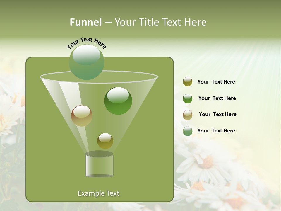 Beautiful Rain Stalk PowerPoint Template