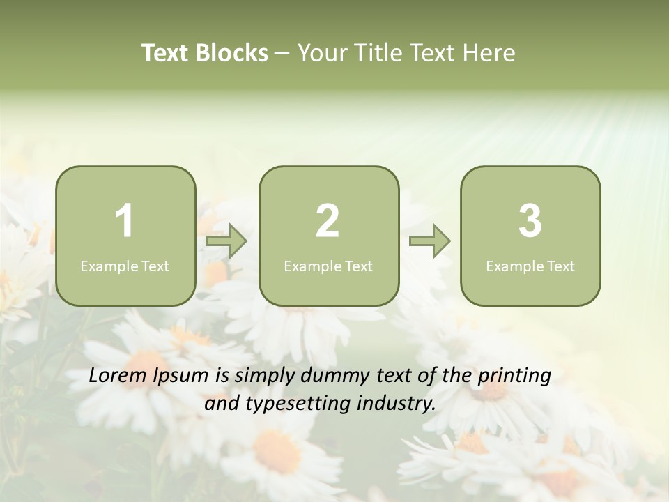 Beautiful Rain Stalk PowerPoint Template