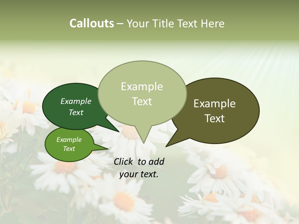 Beautiful Rain Stalk PowerPoint Template