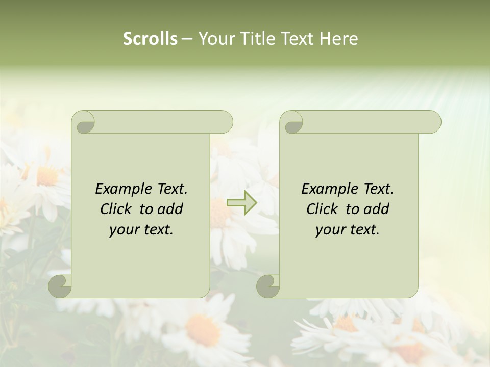 Beautiful Rain Stalk PowerPoint Template