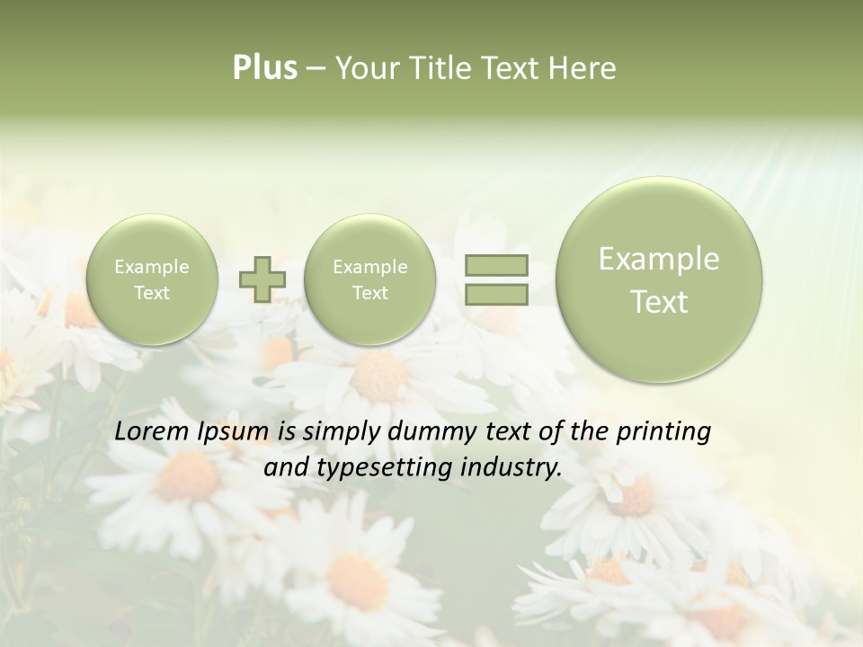 Beautiful Rain Stalk PowerPoint Template