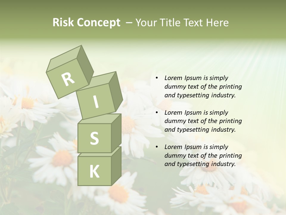 Beautiful Rain Stalk PowerPoint Template