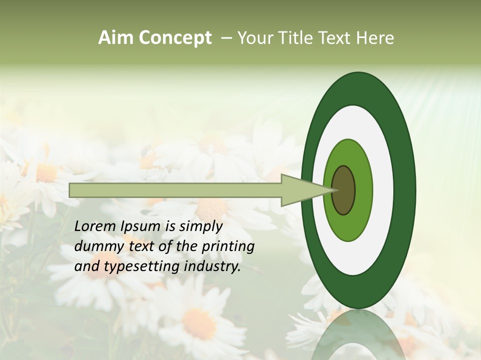 Beautiful Rain Stalk PowerPoint Template