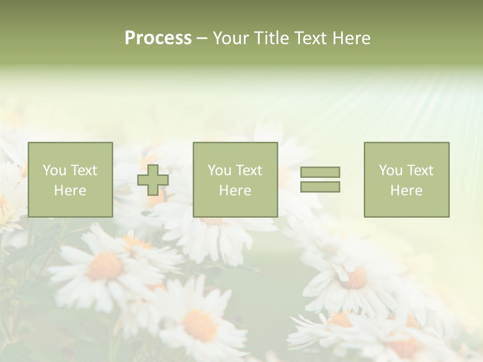 Beautiful Rain Stalk PowerPoint Template