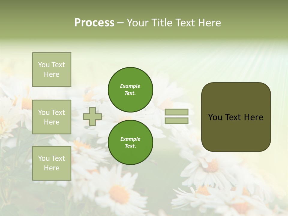 Beautiful Rain Stalk PowerPoint Template