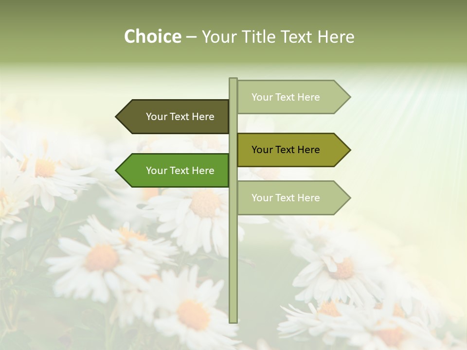 Beautiful Rain Stalk PowerPoint Template