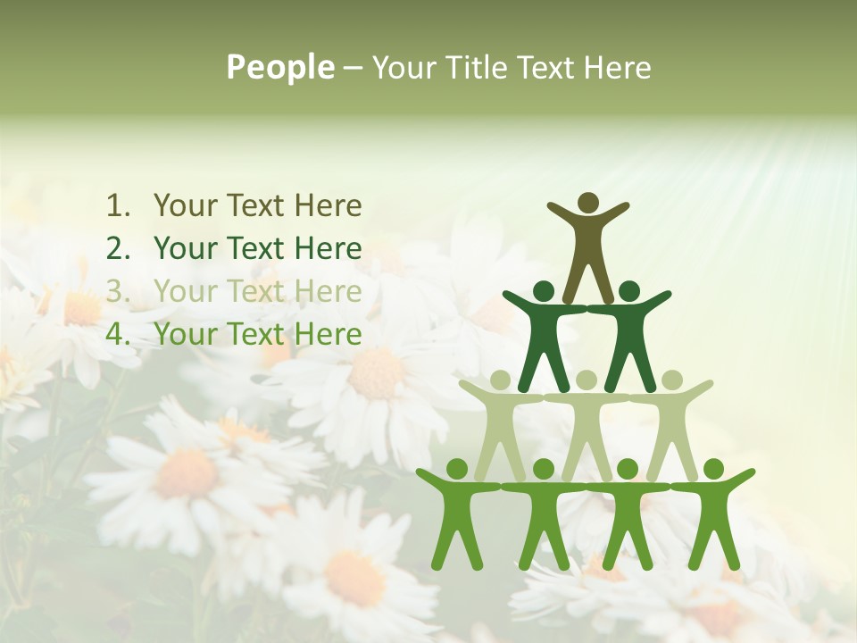Beautiful Rain Stalk PowerPoint Template