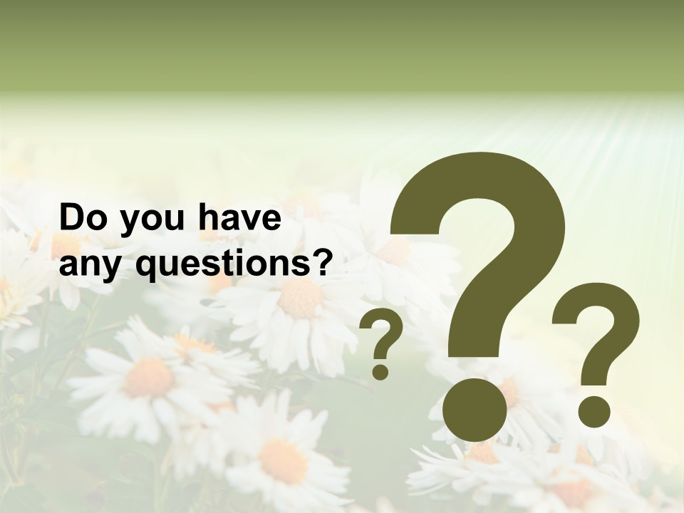 Beautiful Rain Stalk PowerPoint Template