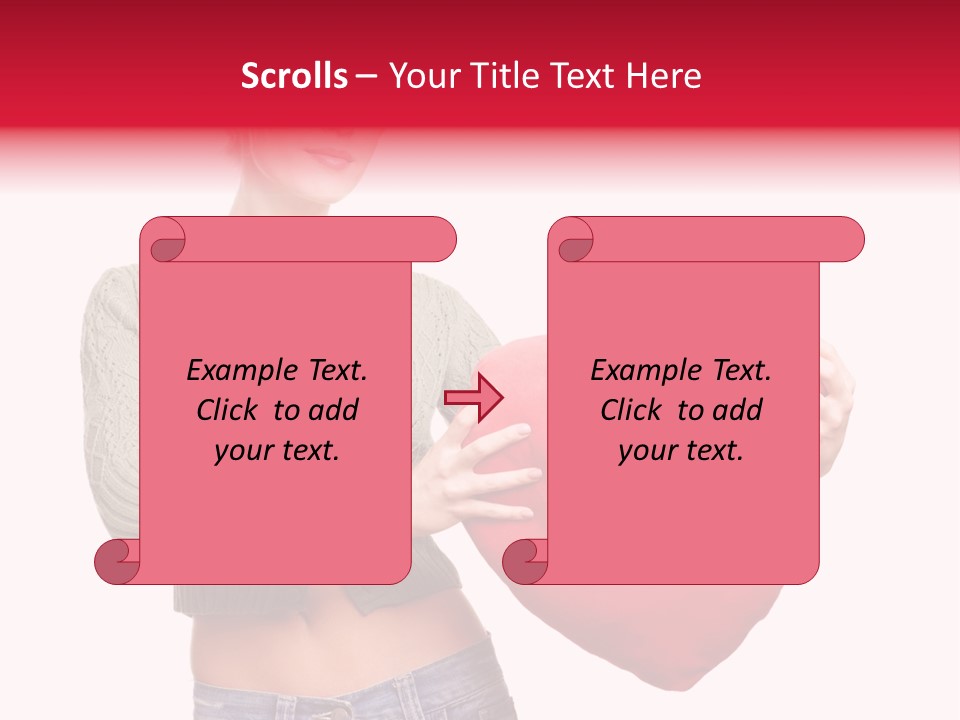 Happy Dream Lady PowerPoint Template