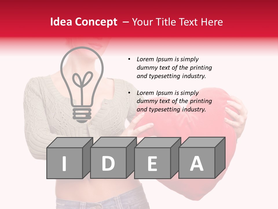 Happy Dream Lady PowerPoint Template